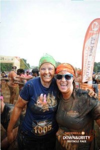 After the Down & Dirty Mud Run.